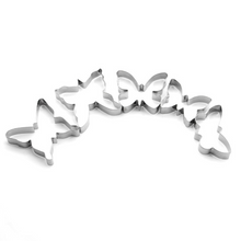 Ladda upp bild till gallerivisning, 5st/Pack Utstickare Fjäril 5 PCS/Set Butterfly Cookie Cutter Påsk Pepparkaksform