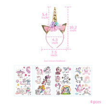 Ladda upp bild till gallerivisning, 49 St/Pack Unicorn Temafest Dekoration 49 PCS/Set Unicorn Themed Party Decoration