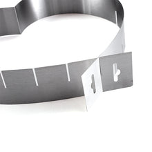 Ladda upp bild till gallerivisning, Justerbar Hjärtformad Tartring Rostfritt Stål --Adjustable Stainless Cake Cutting Ring- Heart Shape