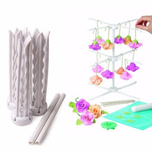 Ladda upp bild till gallerivisning, 2 NivåerTorkställning Blommor 2 Tier Fondant Gumpaste Flower Drying Rack Stand