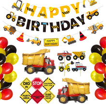 Ladda upp bild till gallerivisning, Byggnadsfordon Temafest Dekoration Construction Vehicle & Site Themed Party Decoration