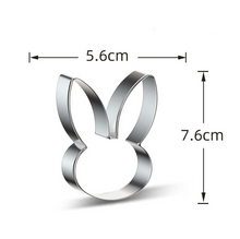Ladda upp bild till gallerivisning, 6 St/Pack Påsk Utstickare Ägg Morot Kaninhuvud Anka Tecknad Kanin 6 PCS/Set Easter Cookie Cutter Egg Carrot Duck Bird Bunny Head Cartoon Bunn -Collection B