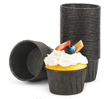 Ladda upp bild till gallerivisning, 50 St/Pack Muffinsformar Svart 50 PCS/Box Lamination Baking Cup
