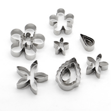 Ladda upp bild till gallerivisning, Mixed Flower Shape Cookie /Fondant /Clay Cutter 12 PCS/Set