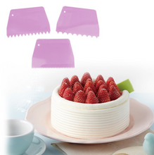 Ladda upp bild till gallerivisning, 3 St/Pack Tårtskrapa till Icing 3 PCS/Set Icing Frosting Cake Border Scapper
