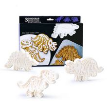Ladda upp bild till gallerivisning, 3 St/Pack Utstickare Dinosaurier 3 PCS/Set DinosaursCookie Fondant Cutter