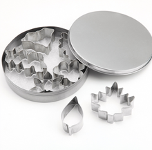 Ladda upp bild till gallerivisning, 7 St/ Pack Utstickare Löv Rostfritt Stål 7 PCS Leaf Stainless Steel Cookie Fondant Cutter