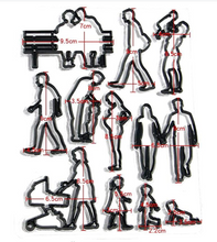 Ladda upp bild till gallerivisning, 11St /Pack Kärlek Förlovning Bröllop & Familj Sockerpasta Fondant Patchwork