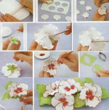Ladda upp bild till gallerivisning, 4 St/Pack Gumpaste Fondant Utstickare Blomma Begonia 4 PCS/Set Fondant Gumpaste Flower Cutter Begonia