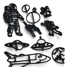 Ladda upp bild till gallerivisning, 11 St/Pack Rymdraket & Astronaut Utstickare Fondant Patchwork