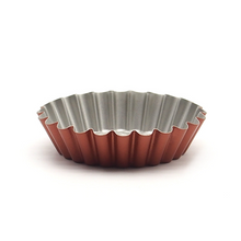 Ladda upp bild till gallerivisning, 6st/Pack Tartlettformar Pajformar Small Tart/Pie Pan-Grid Bottom-Champagne Golden Fruk Tart Fruit Tart Festmat Baka Fruit Tart