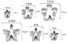 Ladda upp bild till gallerivisning, Mixed Flower Shape Cookie /Fondant /Clay Cutter 12 PCS/Set