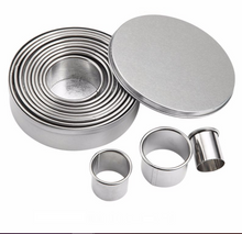 Ladda upp bild till gallerivisning, 12st-Pack Utstickare Runda 12 PCS/Set Professional High Quality Round Shape Cutter/Dough Cutter Cookie Cutter Veg Cutter Fruit Cutter Fondant Cutter