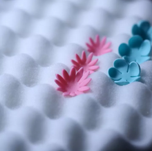 Ladda upp bild till gallerivisning, 2 St/Pack Vågor Torkning av Skum Pat för Fondant, Gum Pasta, Våffelpapper Blomma 2 PCS/Set Wave Foam Drying Pad for Fondant ,Gum Paste Waffle Paper Flowers