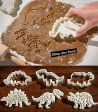 Ladda upp bild till gallerivisning, 3 St/Pack Utstickare Dinosaurier 3 PCS/Set DinosaursCookie Fondant Cutter