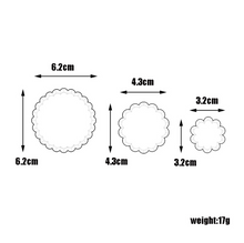 Ladda upp bild till gallerivisning, 3 St/ Pack Utstickare Nejlika Blommapetal 3 PCS/Set Fondant Gumpaste Carnation Flower Petal Cutter