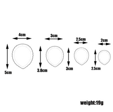 Ladda upp bild till gallerivisning, 4 St /Pack Rosblad Utstickare 4 PCS/Set Fondant Gumpaste Orchid Rose Leaves