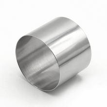 Ladda upp bild till gallerivisning, 6 St/Pack Rostfritt stål Tårtring Mousseform med Tart Tamper 6 PCS/Set Stainless Steel Mousse Ring