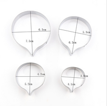 Ladda upp bild till gallerivisning, 4 St/Pack Gumpaste Fondant Utstickare Blomma Begonia 4 PCS/Set Fondant Gumpaste Flower Cutter Begonia