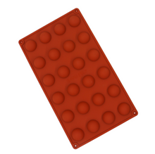 Ladda upp bild till gallerivisning, Chokolad Pralinform 24 del halvkula Chokolad Silikonform Choclate Silicone Mold