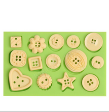 Ladda upp bild till gallerivisning, 14 I 1 Knapp Silikonform-B 14 in 1 Button Pattern Silicone Mold-B