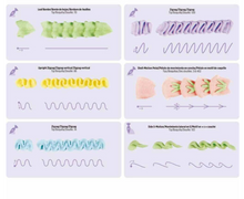 Ladda upp bild till gallerivisning, 89 Mönster /Pack Övningsset Spritsa -89 Patterns/Set Icing Piping Decorating Practice Drawing Template