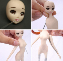 Ladda upp bild till gallerivisning, 13 St/Pack Leksakshuvud Sockerpasta Silikonformar Lera Choklad Fondant 13 PCS/Set Doll Head Silicone Molds Clay Fondant Chocolate