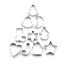 Ladda upp bild till gallerivisning, 10 St/ Set Jul Pepparkaksformar-S Christmas 10 PCS /Set Cookie Cutter-Small