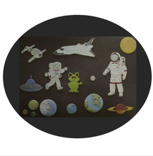 Ladda upp bild till gallerivisning, 11 St/Pack Rymdraket & Astronaut Utstickare Fondant Patchwork