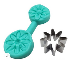 Ladda upp bild till gallerivisning, Utstickare & Dubbel Veiner Silikonform Små Tusensköna Blomma Small Common Daisy Cutter & Silicone Mold