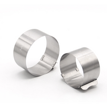 Ladda upp bild till gallerivisning, 6 St/Pack Justerbar Mousse Tårtring med Tamper 6PCS/Set Retractable Mini Mousse Ring med Tamper