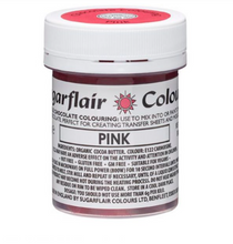 Ladda upp bild till gallerivisning, Sugarflair Chokladfärg Rosa Sugarflair Pink Chocolate Coca Butter Color-35g