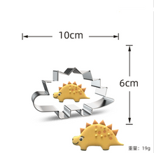 Ladda upp bild till gallerivisning, 8 St/Pack Utstickare Pepparkaksformar Dinosaurie med stensiler Collection A 8 PCS/Set Dinosaur Cookie Cutter with Stencils