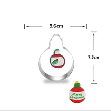 Ladda upp bild till gallerivisning, 8st/Pack Jul Utstickare Pepparkaksformar med stenciler Collection D 8 Pcs/Set Xmas Christmas Cookie Cutter Colletion D