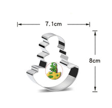 Ladda upp bild till gallerivisning, 8 st/Pack Utstickare Pepparkaksformar Dinosaurie med stensiler Collection C 8 PCS/Set Dinosaur Cookie Cutter Colletion C