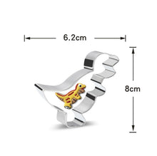 Ladda upp bild till gallerivisning, 8 St/Pack Utstickare Pepparkaksformar Dinosaurie med stensiler Collection B 8 PCS/Set Dinosaur Cookie Cutter with Stencils