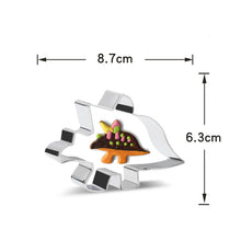 Ladda upp bild till gallerivisning, 8 st/Pack Utstickare Pepparkaksformar Dinosaurie med stensiler Collection C 8 PCS/Set Dinosaur Cookie Cutter Colletion C