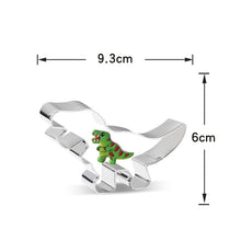 Ladda upp bild till gallerivisning, 8 St/Pack Utstickare Pepparkaksformar Dinosaurie med stensiler Collection D 8PCS/Set Dinosaur Cookie Cutter with Stencils