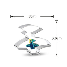 Ladda upp bild till gallerivisning, 8 St/Pack Utstickare Pepparkaksformar Dinosaurie med stensiler Collection D 8PCS/Set Dinosaur Cookie Cutter with Stencils