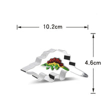 Ladda upp bild till gallerivisning, 8 St/Pack Utstickare Pepparkaksformar Dinosaurie med stensiler Collection D 8PCS/Set Dinosaur Cookie Cutter with Stencils