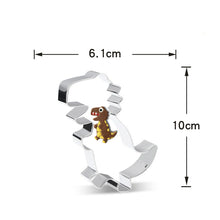 Ladda upp bild till gallerivisning, 8 st/Pack Utstickare Pepparkaksformar Dinosaurie med stensiler Collection C 8 PCS/Set Dinosaur Cookie Cutter Colletion C