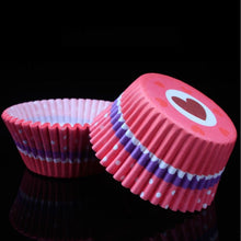 Ladda upp bild till gallerivisning, 100 St/Pack 4 Mönster Blandad Muffinsfomar
