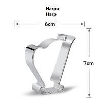 Ladda upp bild till gallerivisning, 13 St Orkesterinstrument & Musiknot Utstickare Pepparkaksform 13 PCS/Set Orchestra Instrument & Music Note Cookie Cutter Band Cookie Cutter