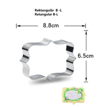 Ladda upp bild till gallerivisning, 3 St/Pack Plakett Pepparskakformar Utstickare Rektangulär Collection B