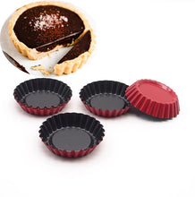 Ladda upp bild till gallerivisning, 6 St/Pack Mini Tartlettformar Pajformar Festmat Non-Stick 6 Mini Pie/Tart/ Pan Baka Paj Tårt Fruit Tart Party food d