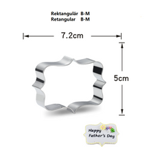 Ladda upp bild till gallerivisning, 3 St/Pack Plakett Pepparskakformar Utstickare Rektangulär Collection B