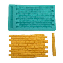 Ladda upp bild till gallerivisning, Tegelvägg Silikonform Brick Wall Silicone Mold