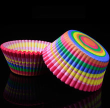 Ladda upp bild till gallerivisning, 100 St/Pack 4 Mönster Muffinsfomar Let's Party Serier