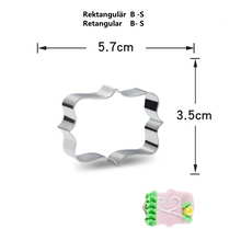 Ladda upp bild till gallerivisning, 3 St/Pack Plakett Pepparskakformar Utstickare Rektangulär Collection B