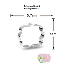 Ladda upp bild till gallerivisning, 3 St/Pack Plakett Pepparskakfrom Utstickare Rektangulär 3 PCS/Set Retangular Plaque Frame Cookie Cutter